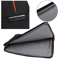 Pochette d'ordinateur en polyester avec logo personnalisé 12 ''14'' 15.6 ''Bon marché Sacoche pour ordinateur portable avec fermeture éclair Sacoche pour ordinateur portable