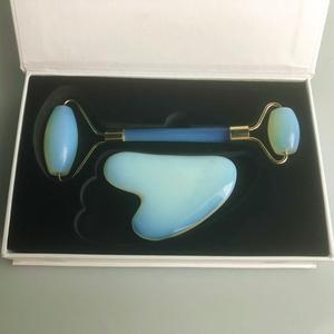 Gros Visage <span class=keywords><strong>Silim</strong></span> Massage Double Tête Opalite Jade Visage Massage Rouleau - Product Image 3