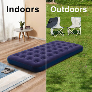 <span class=keywords><strong>Matelas</strong></span> Gonflable Double COMCO Home, <span class=keywords><strong>Matelas</strong></span> de Camping Portable d'Extérieur Confortable et Pliable <span class=keywords><strong>sans</strong></span> Pompe - Product Image 4