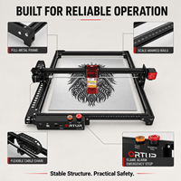 Graveur et découpeur laser à diode LM2 Pro S2, zone de travail 400x400mm, bois/acrylique/cuir/plastique, nouveau CNC DIY pour petites entreprises