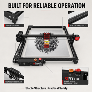 Grabador y Cortador Láser de Diodo LM2 Pro S2, Área de Trabajo de 400x400 mm, para Madera/Acrílico/Cuero/Plástico, Nuevo, para Pequeños Negocios, <span class=keywords><strong>CNC</strong></span> - Product Image 1