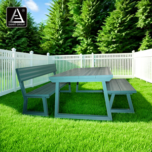 Smart Sports Outside Furniture Restaurant <b>Dining</b> Table <b>Chairs</b> Anti-corrosion Camping Aluminum <b>Dining</b> Tables and <b>Chairs</b> Set AL-04 - Product Image 2