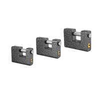 Cadenas en fer de 80mm avec 4 clés en fer, cadenas carré