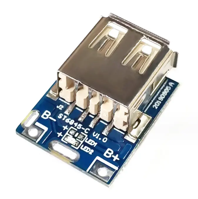 DIY चार्जर 134N3P ST6845 पीसीबी के लिए 5V बूस्ट स्टेप अप पावर मॉड्यूल लिथियम LiPo बैटरी चार्जिंग प्रोटेक्शन बोर्ड एलईडी डिस्प्ले USB