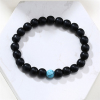 Bracelet en pierre de lave naturelle en gros moins cher pour hommes