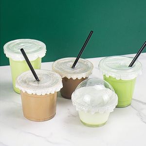 Gobelets jetables transparents en PET à paroi simple, écologiques, pour boissons froides, avec étiquettes personnalisées, fabricant chinois, faible MOQ, vente en gros - Product Image 3