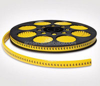 EC-1 EC-0 marqueurs de câble EC-3 EC-2 PVC manchon de câble résistant à la chaleur pour spirale emballage virole EC-J marqueur de câble