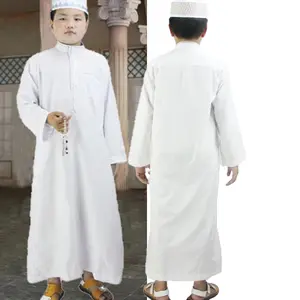 Fuyu Bán Buôn Tùy Chỉnh Trẻ Em Chàng Trai Hồi Giáo Thobe Hồi Giáo Arabic Kaftan Áo Trung Đông Dubai Áo