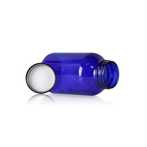 Fabricación de Botellas de Vidrio Azul Cobalto de 250ml, 200ml y 150ml con Boca Ancha para Cápsulas, Pastillas y Tabletas, con Logotipo Personalizado - Product Image 5