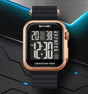 ساعة SKMEI بسعر الجملة مع ساعة رقمية مقاومة للماء مضيئة ساعة رياضية شاشة إلكترونية مقاومة للاهتراء سوار بلاستيكي - Product Image 2