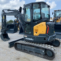 Excavatrice diesel haute performance HX48AZ 29,1 kW, mini-excavatrice sur chenilles de 5 tonnes pour les exploitations agricoles