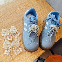 Nouveaux lacets de chaussures en acrylique de style coréen avec nœuds en dentelle. Décorations de chaussures en perles haut de gamme. Accessoires pour chaussures en acrylique
