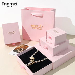 Scatola <span class=keywords><strong>Portagioie</strong></span> Personalizzata in Carta <span class=keywords><strong>per</strong></span> Anelli, Orecchini, <span class=keywords><strong>Collane</strong></span> e Braccialetti - Product Image 6