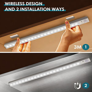 USB Rechargeable Magnetic Motion Sensor Wall <b>Light</b>, LED Under Cabinet <b>Light</b> ,Night Lamp for Wardrobe & Closet - Product Image 5