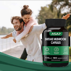 Extrait de champignon Shiitake naturel de qualité 500 mg Capsules de qualité alimentaire pour adultes - Product Image 2