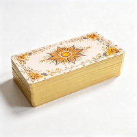 Impression de cartes de tarot personnalisées de luxe, dorure à chaud, jeu de cartes oracle exquis, service complet, bords dorés