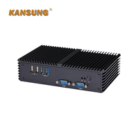 Kansung K355P Fanless 6 * Com 6 * USB Mini PC Core Broadwell I5 5200U 5th 2,2 GHz Mini computadora