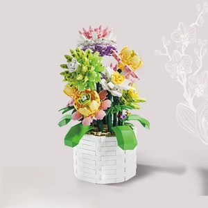Romántico Kit de Flores Preservadas DIY, Juego de Bloques de Construcción de Plantas en Maceta, Bloques de Construcción de Flores para Niñas - Product Image 3