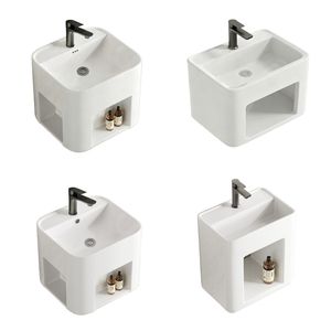 Model Baru <span class=keywords><strong>2026</strong></span> Kamar Mandi Mewah Modern Satu Unit Wastafel Gantung Dinding dengan Rak Mudah Dibersihkan - Product Image 1