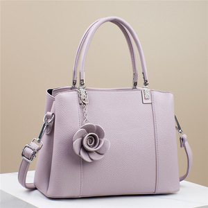Women's Handbag Lady Rose Shaped <b>Patchwork</b> Solid Trendy <b>Bag</b> - Product Image 3