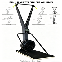 Machine d'entraînement de ski à résistance à l'air, équipement de cardio-training complet pour la résistance physique, idéal pour la salle de sport et la maison, fourni directement par l'usine