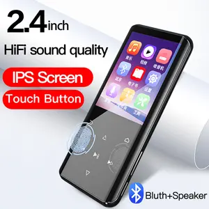 Ruizu D25 mp3 מוסיקה נגן רדיו Fm Hifi נייד Mp4 מגע עם Bluetooth 2.4 סנטימטרים 8gb 16gb אחסון usb לקרוא Lossless קול