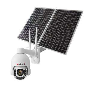 Anxinshi 5.0MP 5X Zoom Ottico IR Starlight Audio 4G <span class=keywords><strong>Wifi</strong></span> Telecamera PTZ Pannello Solare Alimentato A Batteria di Sicurezza Telecamera A CIRCUITO CHIUSO - Product Image 1
