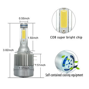 C6 Auto licht <span class=keywords><strong>LED</strong></span> Scheinwerfer lampe H15 <span class=keywords><strong>LED</strong></span> Autos chein werfer 8000 <span class=keywords><strong>Lumen</strong></span> C6 6500K Auto lichter H15 <span class=keywords><strong>LED</strong></span> Scheinwerfer - Product Image 2