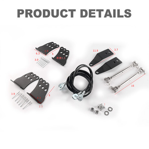 Pour les modèles Jeep Wrangler JK/JL/JT/TJ de 1997 à 2025, séparateur de branches d'arbre avec corde de déplacement d'obstacles et système de support de branches d'arbre - Product Image 5