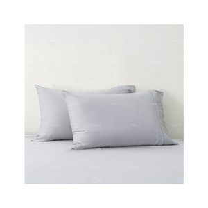 Housse de couette et taie d'oreiller de luxe en bambou écologique, style Oxford, rafraîchissante et soyeuse, avec rabat - Product Image 1