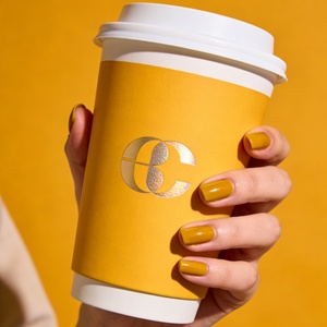 Vasos de papel desechables para café con impresión personalizada, 12 oz, doble pared, aislados, para bebidas calientes, para cafetería, solución de empaque integral, al por mayor - Product Image 1