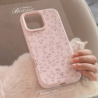 Coque de téléphone en silicone TPU rose pour iPhone 13 et Plus, compatible avec les modèles 16 et 15 Pro Max, avec revêtement électrolytique A53 et design frais et élégant
