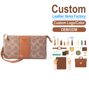 Luxury Women's PU <b>Ladies</b> <b>Wallet</b> Zipper Closure Lightweight Large Capacity Clutch Soft Polyester Lining Long Length Logo - Product Image 2