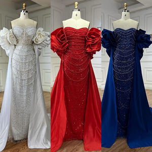 Abiti da Sera a Sirena <span class=keywords><strong>Senza</strong></span> <span class=keywords><strong>Spalline</strong></span> con Perle Rosse e Scialle Serene Hill LA72585A Abiti da Cerimonia per Donna 2025 - Product Image 6