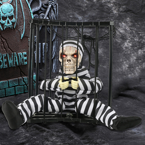 Decoraciones de Halloween animatronic horror animado fantasma colgante con ojos iluminados favores de fiesta en casa accesorios animatronic de Halloween - Product Image 5