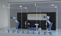 Bras robotique programmable à 6 axes Nova 5 avec une charge utile de 5 kg, une portée de 850 mm, une classification IP54, des commandes Glamb Gearbox - État neuf