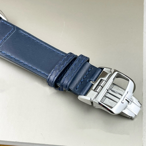 Đồng hồ nam cơ khí mặt chữ nhật kiểu dáng mới 2024, hai mặt số, múi giờ đảo chiều, thiết kế kiểu châu Âu, dây da ETA. - Product Image 5