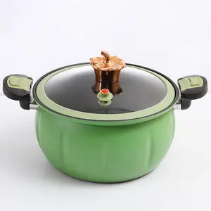 Creative Pumpkin Dun Micro Pressure Pot Household Multi functional Soup Pot Round Dudu Stewed Boiling Integrated Non stick Press