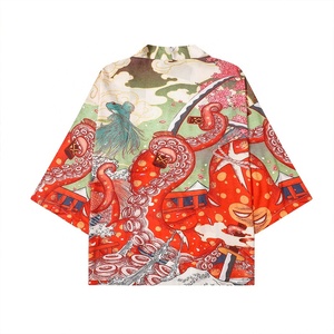 <span class=keywords><strong>YUKATA</strong></span> sur mesure, cardigan Wahuku populaire, impression sublimée 3D, manteaux Happi, kimono japonais pour femmes - Product Image 3