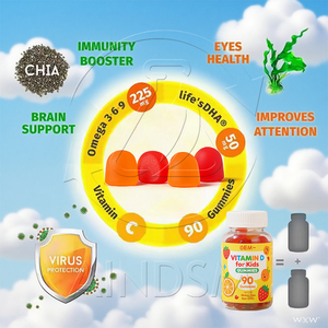 Gomitas de Vitamina D3 de Marca Privada al por Mayor para Niños, Gran Sabor, Refuerzo Inmunológico, MOQ Bajo - Product Image 3