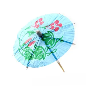 Newell Snack Decorative Marshmallow Packaging Eco Friendly Natural Decoration Bamboo Umbrella Sticks For Plants