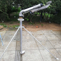 Irigasi Pertanian Murah, Penyangga Tripod Baja Anti Karat 2" Sambungan Flens Tinggi 1.1m untuk Sprinkler Rain Gun