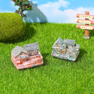 Ornement paysager miniature rétro chinois en résine pour décoration intérieure et extérieure de jardin - Product Image 3