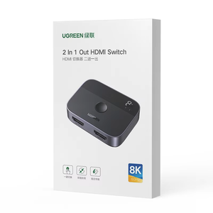 ตัวแยกสัญญาณ <span class=keywords><strong>HDMI</strong></span> 2.1 ยี่ห้อ UGREEN รองรับความละเอียด <span class=keywords><strong>8K</strong></span> 60Hz และ 4K <span class=keywords><strong>120Hz</strong></span> แบบ 2 เข้า 1 ออก สำหรับทีวี Xiaomi Xbox Series X PS5 ใช้ได้กับจอภาพที่รองรับ <span class=keywords><strong>HDMI</strong></span> - Product Image 6