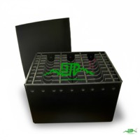 Caja de Archivo de Oficina de Plástico PP con Logotipo Personalizado, Corrugada, Plegable, Apilable, Ecológica, Impermeable, Antiestática y con Protección UV