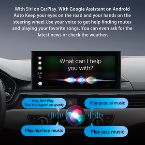 Autoradio Multimédia 10,25 pouces Linux avec CarPlay sans fil et Android Auto pour <span class=keywords><strong>AUDI</strong></span> A4 A4L A5 <span class=keywords><strong>S5</strong></span> B9 2017-2022, Lecteur Vidéo GPS Bluetooth - Product Image 3