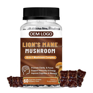 Без сахара, веганский ашваганда Рейши, Львиная Грива, повышение иммунитета, 8 из 1 грибов - Product Image 4