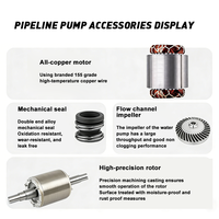 Pompa Sentrifugal Inline Horizontal ISW, Pompa Booster Air Aliran Tinggi Tekanan Tinggi untuk Sirkulasi Pendinginan HVAC Pabrik