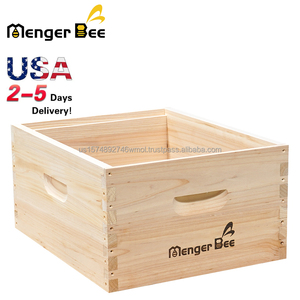 Nueva Colmena Langstroth de 10 Cuadros, Caja Profunda de Madera de Abeto, Sin Ensamblar, para Apicultura, Disponible en Almacén Americano - Product Image 1
