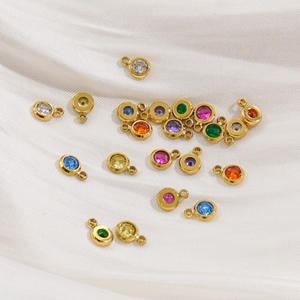 <span class=keywords><strong>Lovestory</strong></span> B4875 - Collar Infantil Clásico con Colgante de Acero Inoxidable Chapado en Oro de 14K, con Cristales de Circonia Cúbica, Certificado NGTC - Product Image 4